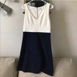 JCrew Dress. Size 4. Cream and Navy